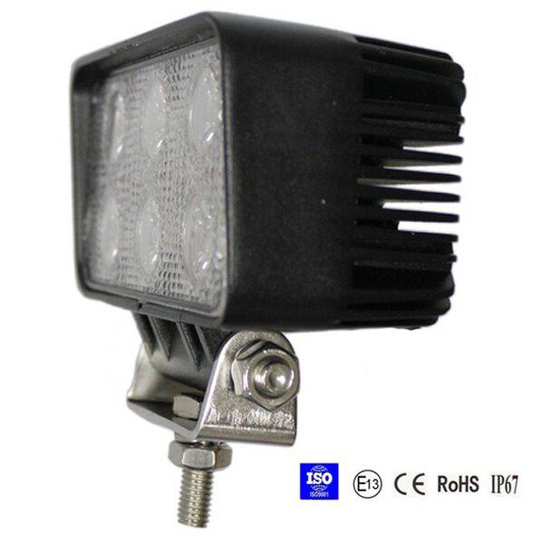 18W Spot/Flood LED Work Light OffRoad Jeep Boat Truck IP67 12V 24V