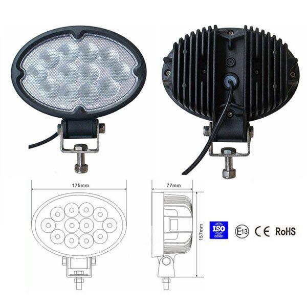 36W Spot/Flood LED Work Light OffRoad Jeep Boat Truck IP67 12V 24V