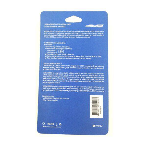 AdblueOBD2 Emulator for IVECO Trucks Plug And Drive Ready Device By OBD2