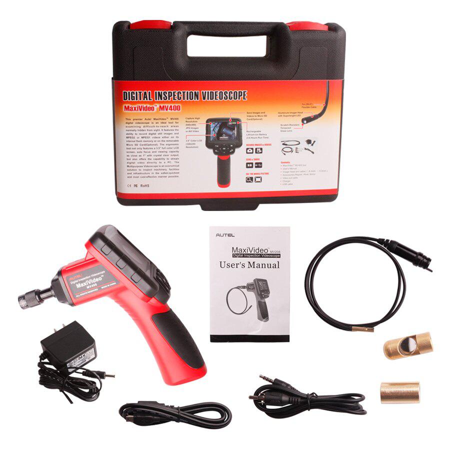 Autel Maxivideo MV400 Digital Videoscope With 5.5mm Diameter Imager Head Inspection Camera