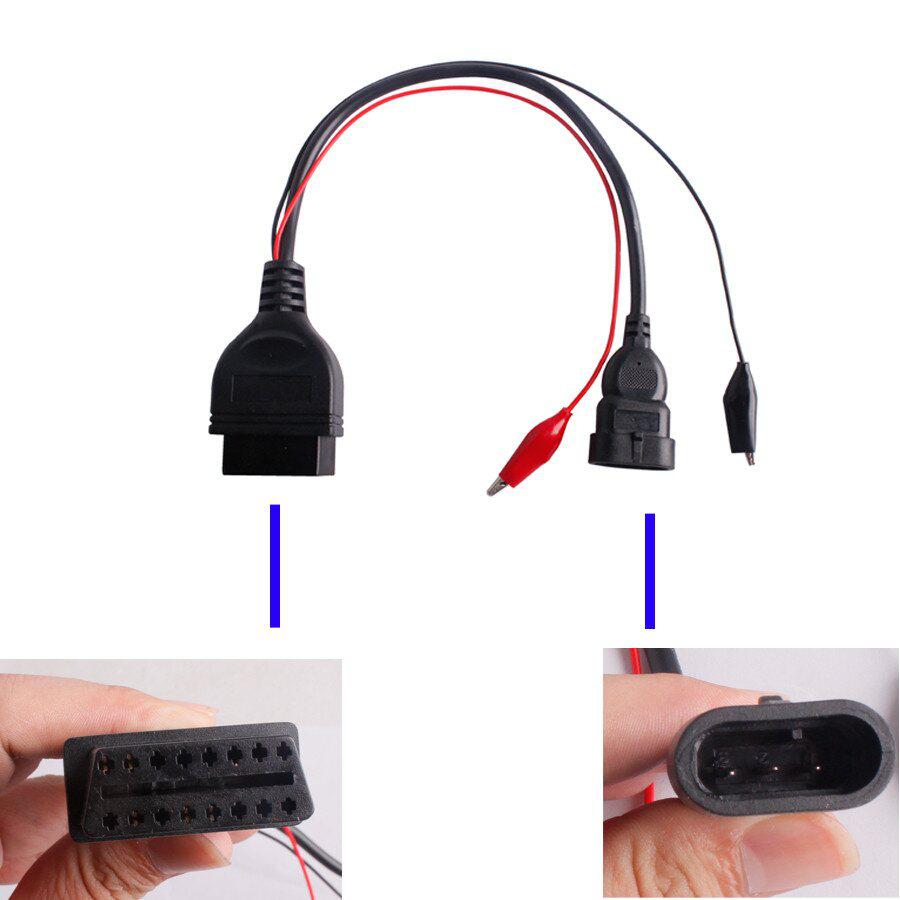 Fiat 3pin Alfa Lancia to 16 Pin Diagnostic Cable