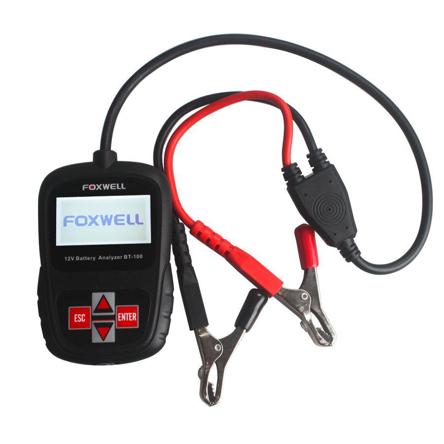 FOXWELL BT100 12V Car Battery Tester for Flooded, AGM, GEL