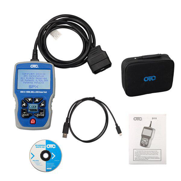 OTC OBDII CAN ABS Airbag (SRS) 3111 Scan Tool OBD2 EOBD Code Reader