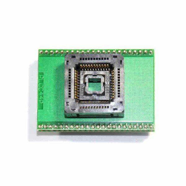 PLCC44 socket adapter for chip programmer
