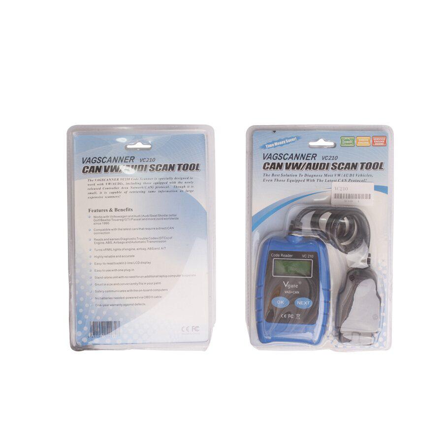 VAG Auto Scanner VC210 OBD2 OBDII EOBD CAN Code Reader Diagnostic Tool VW/AUDI