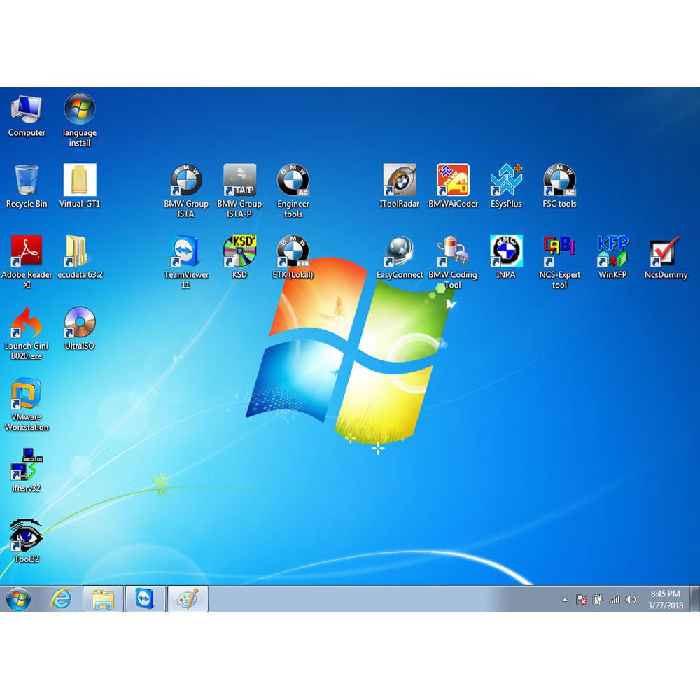 2018.3 BMW ICOM Software ISTA-D 4.09.13 ISTA-P 3.63.2.001 Engineering Mode Windows 7 HDD