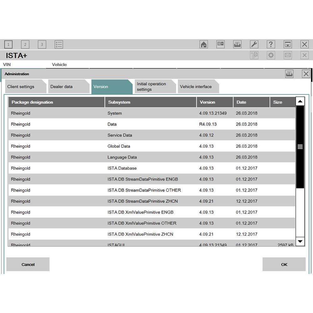 2018.3 BMW ICOM Software ISTA-D 4.09.13 ISTA-P 3.63.2.001 Engineering Mode Windows 7 HDD