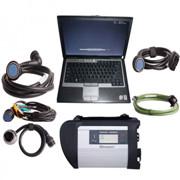 V2012.11 MB SD Connect Compact 4 Star Diagnosis with DELL D630 Laptop 4GB Memory Support Offline Programming