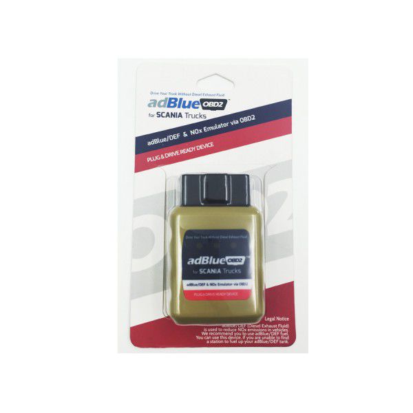 Adblue OBD2 Emulator for SCANIA Trucks Plug and Drive Ready Device by OBD2