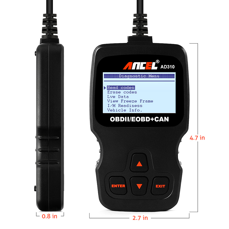 Ancel AD310 OBD2 Scanner Car Engine Analyzer Tool OBD 2 OBDII Code Reader Auto Scanner Tool Automotive Diagnostic Tool for Car