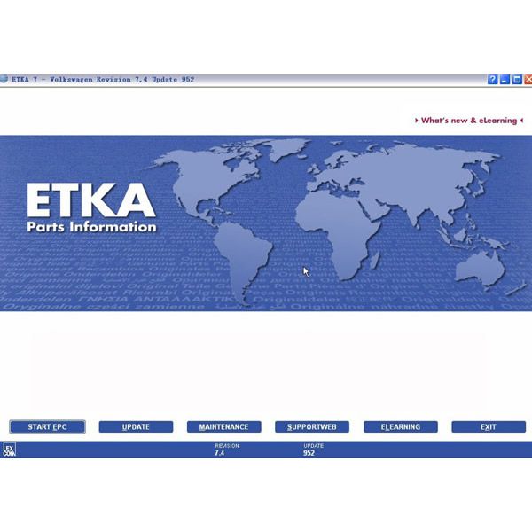 ETKA Electronic Catalogue V7.5 For Audi VW Seat Skoda