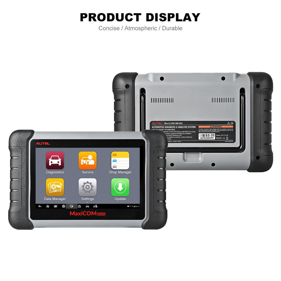 Autel Original MaxiCOM MK808 Diagnostic Tool 7-inch LCD Touch Screen Swift Diagnosis Functions of EPB/IMMO/DPF/SAS/TMPS and More