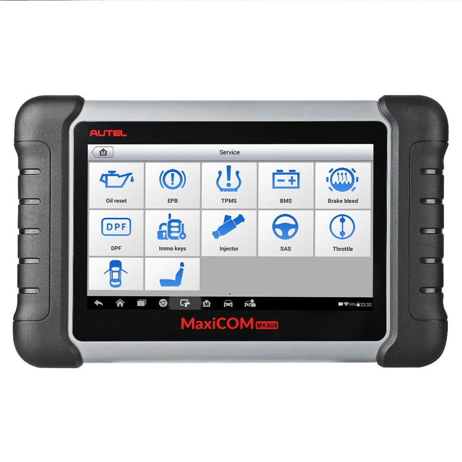 Autel Original MaxiCOM MK808 Diagnostic Tool 7-inch LCD Touch Screen Swift Diagnosis Functions of EPB/IMMO/DPF/SAS/TMPS and More