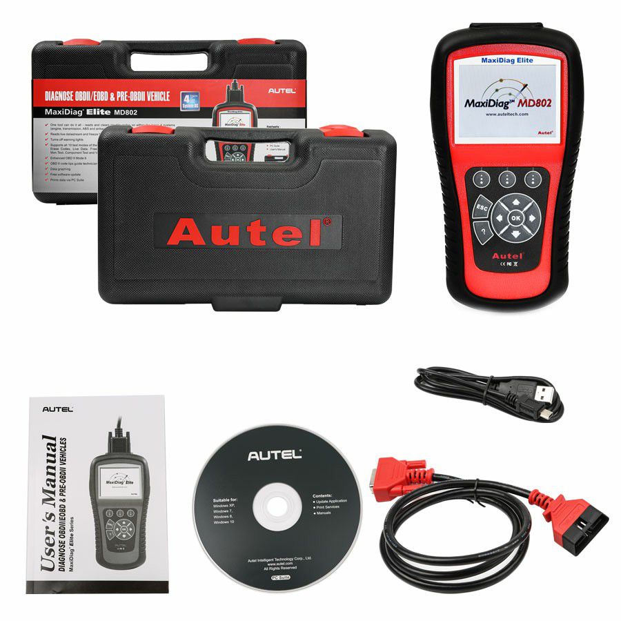 Autel Maxidiag Elite MD802 All System+DS Model Scanner