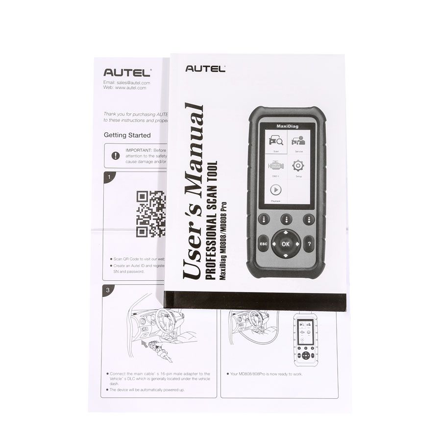 UK Ship Autel MaxiDiag MD808 Pro All Modules Scanner Code Reader (MD802 ALL+MaxicheckPro) Free Update Online