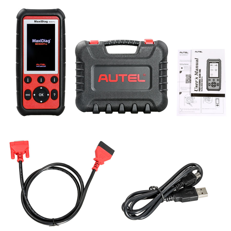 Autel MaxiDiag MD808 Pro All Modules Scanner Code Reader (MD802 ALL+MaxicheckPro) Update Online Free Lifetime