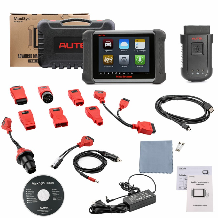 AUTEL MaxiSys MS906BT Advanced Wireless Diagnostic Devices for Android Operating System 1 Year Free Update