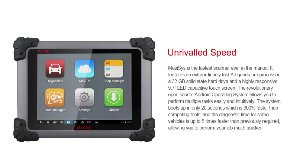 Autel MaxiSys Pro MS908P Car Bluetooth/WIFI Diagnostic / ECU Programming Tool