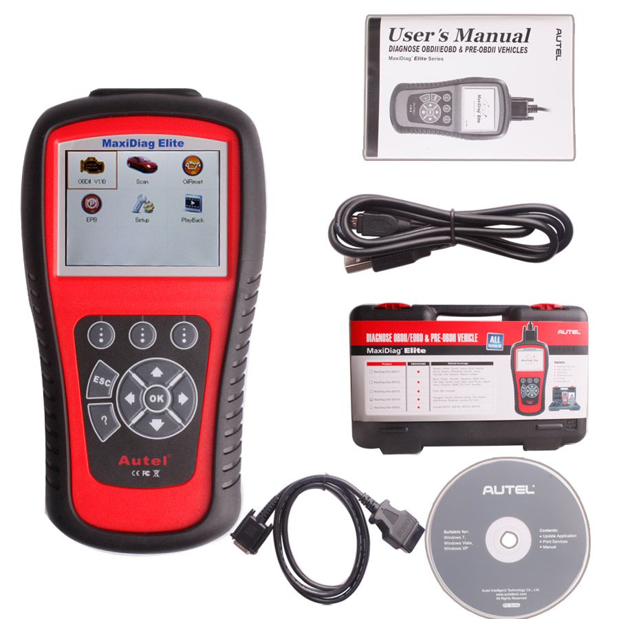 Original Autel Maxidiag Elite MD704 With Data Stream Function Europen Vehciles Full System Update Online