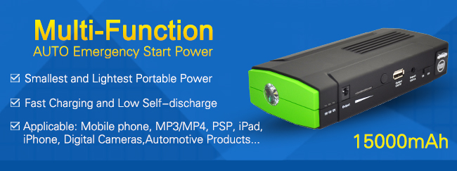 Auto Emergency Jump Start Power Supply-15000mAh 1