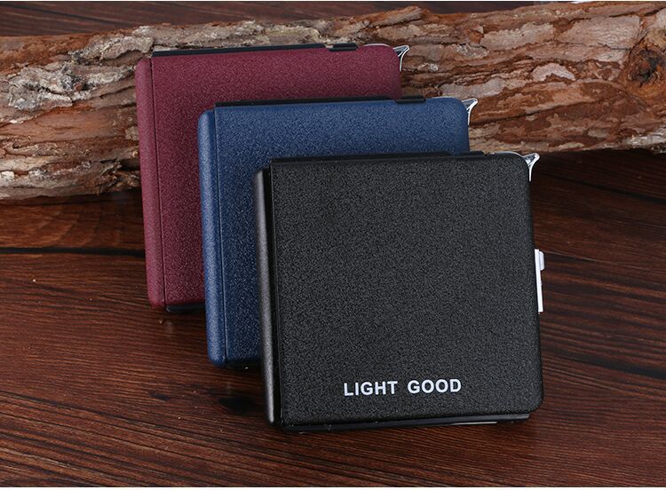 Automatic Ejection Butane Lighter Cigarette Case