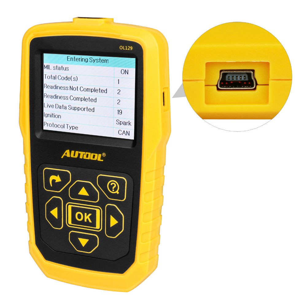 AUTOOL OL129 Battery Monitor And OBD/EOBD Code Reader OL129 Auto Engine Diagnostic Tool