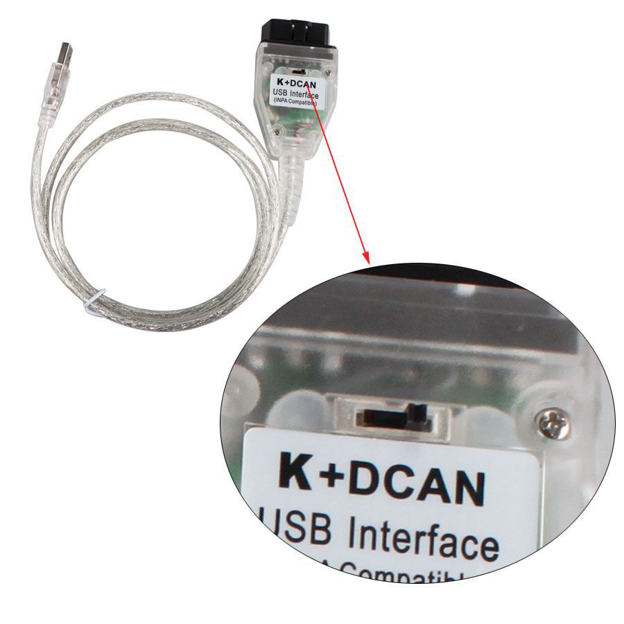 Best Quality BMW INPA K+CAN With FT232RQ Chip with Switch