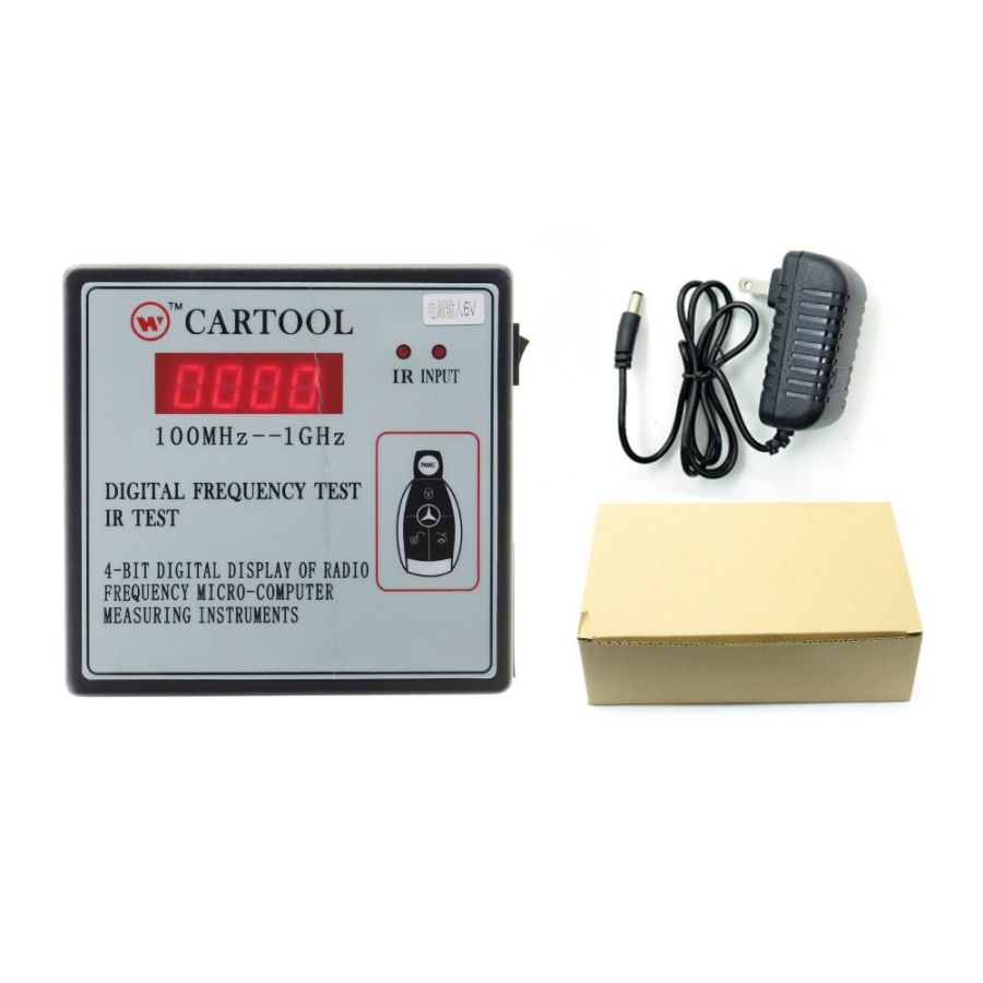 CARTOOL Digital Frequency Tester IR Tester Remote Key Frequency Tester (Frequency Range 100-1GMHZ)