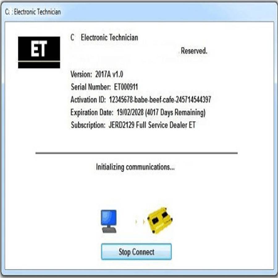 Caterpillar ET 2017A V1.0 Electronic Technician Diagnostic Software 01/2017