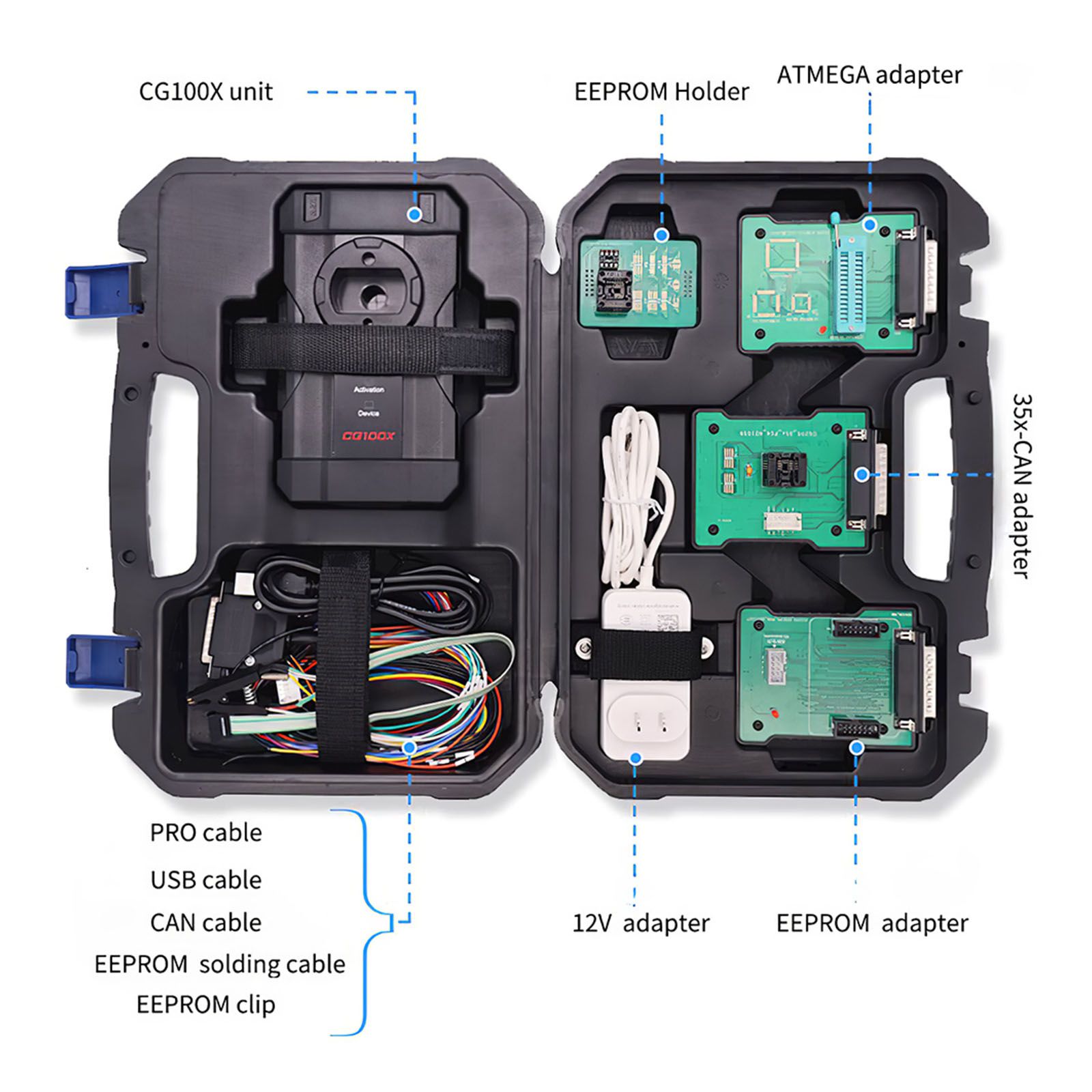 2023 Newest CGDI CG100X New Generation Programmer for Airbag Reset Mileage Adjustment and Chip Reading Support MQB