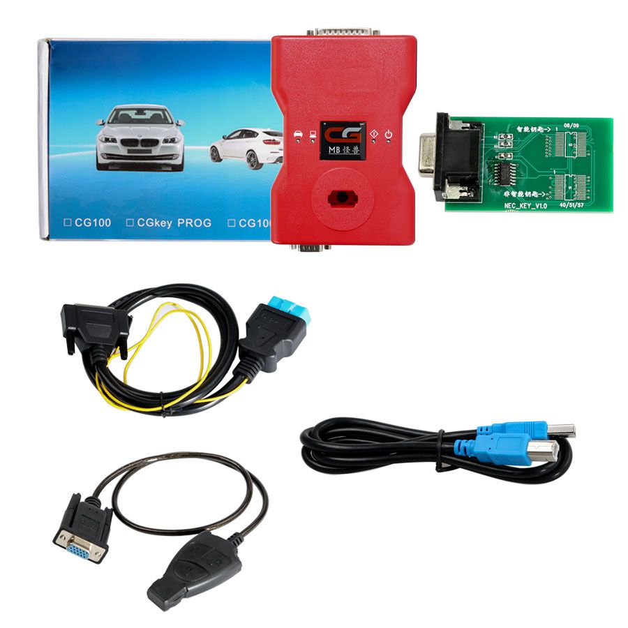 CGDI MB Key Programmer with AC Adapter Work with Mercedes W164 W204 W221 W209 W246 W251 W166 for Data Acquisition via OBD