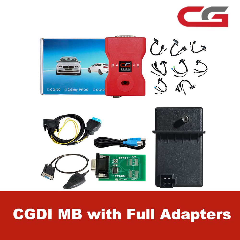 CGDI Prog MB Benz Key Programmer Support All Key Lost with Full Adapters for ELV Repair