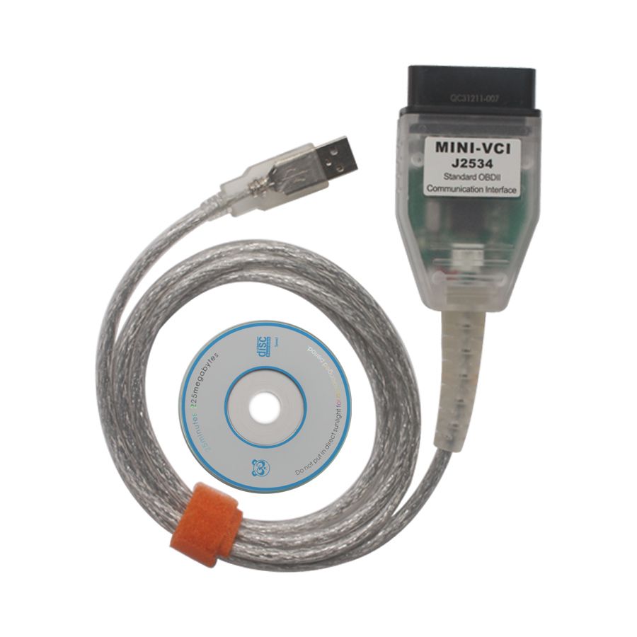 MINI VCI for TOYOTA V14.20.019 Single Cable Support Toyota TIS OEM Diagnostic Software