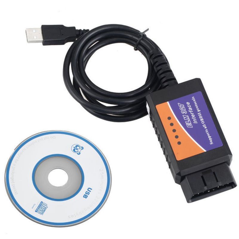 ELM327 V2.1 Scanner Software USB Plastic With FT232RL Chip