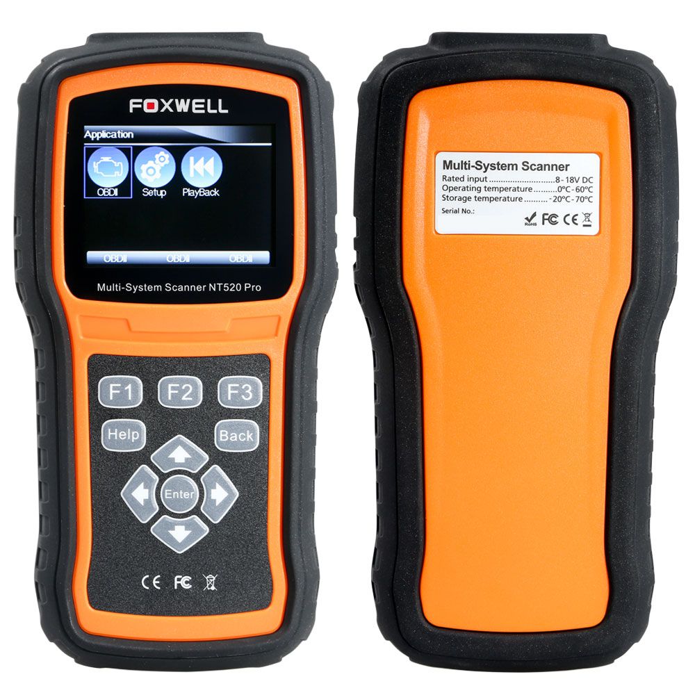 Foxwell NT520 Pro Multi-System Scanner Add Mercedes Benz Firmware Update Version of NT510 Free Update Online