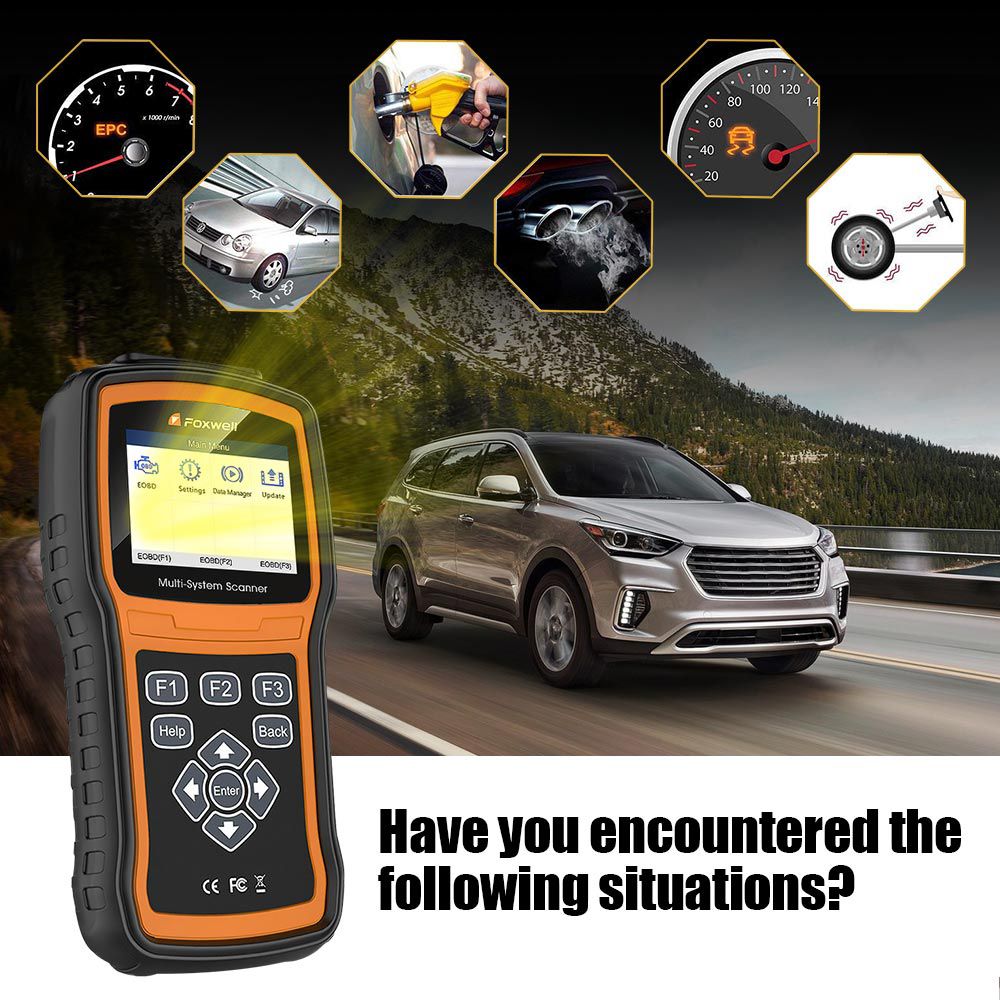 Foxwell NT530 Multi-System Scanner Support Latest BMW 2018/2019 & F Chassis Update Version of NT520