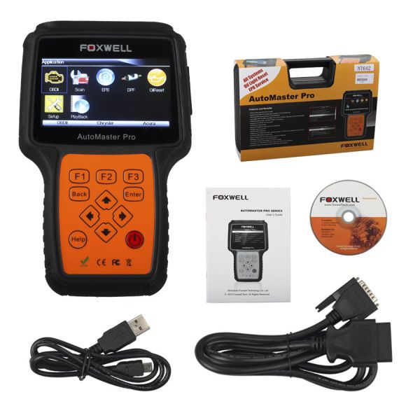 Foxwell NT642 AutoMaster Pro European-Makes All System+ EPB+ Oil Service Scanner