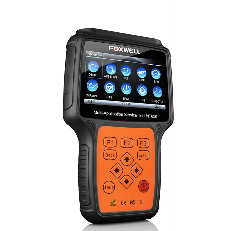 Foxwell NT650 OBD2 Professional Special Function Scanner Support ABS Airbag SAS EPB DPF Oil Service Reset