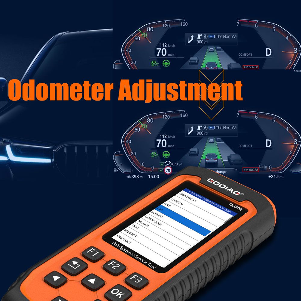 GODIAG GD201 Professional Full System Diagnostic Tool OBDII Scanner for All-makes  with 29 Service Reset Functions