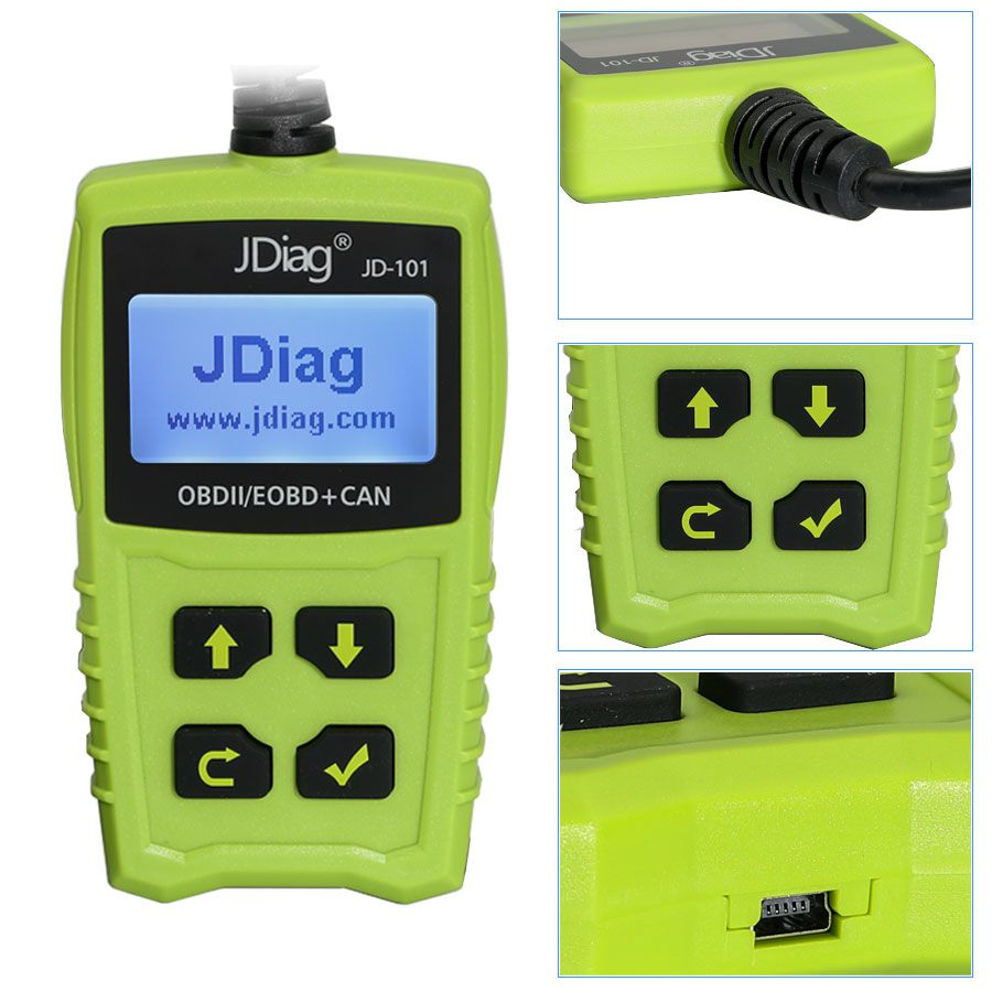 JDiag JD101 OBDII EOBD CAN Code Scanner