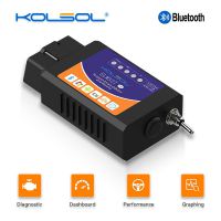 KOLSOL ELM327 Bluetooth OBD2 Scanner V1.5 ELM327 with Switch modified for Ford CH340+25K80 chip HS-CAN / MS-CAN