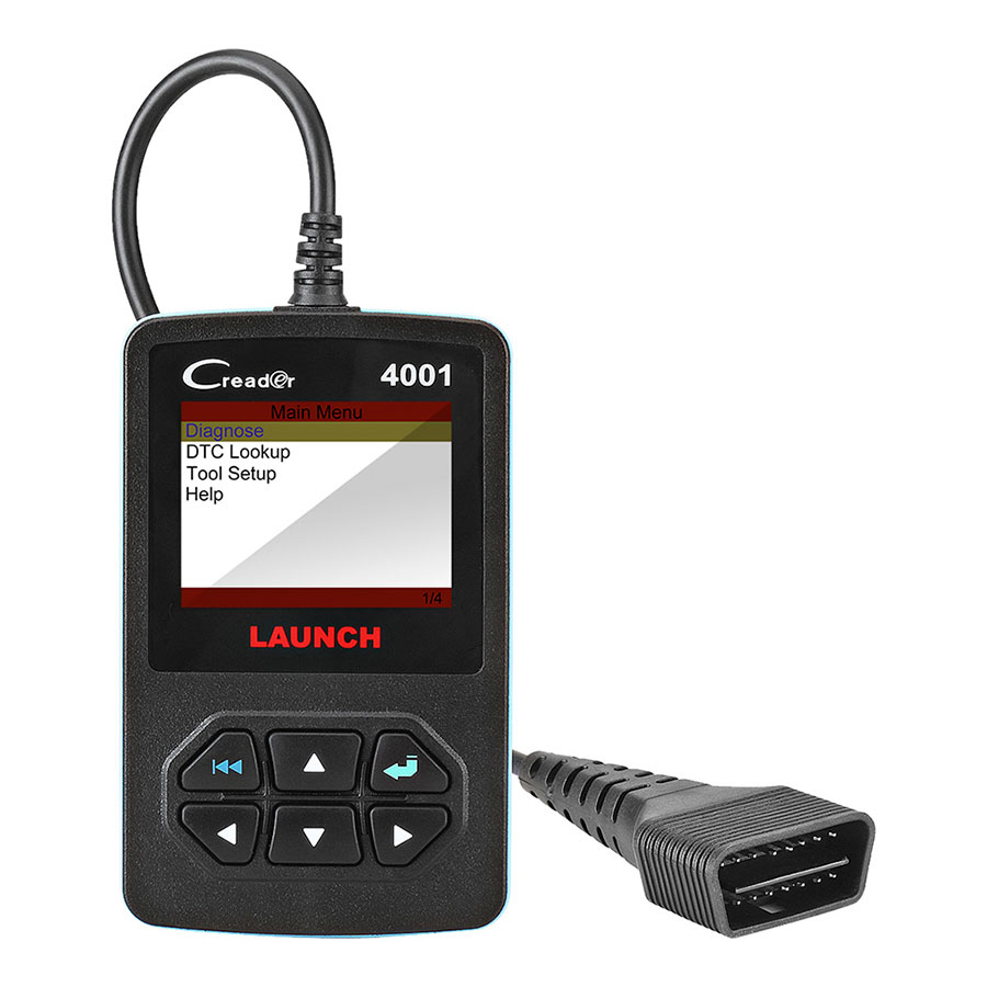 Launch CReader 4001 OBD2 Code Reader Diagnostic Scanner works with 2.4" TFT 320*240 dpi color LED display