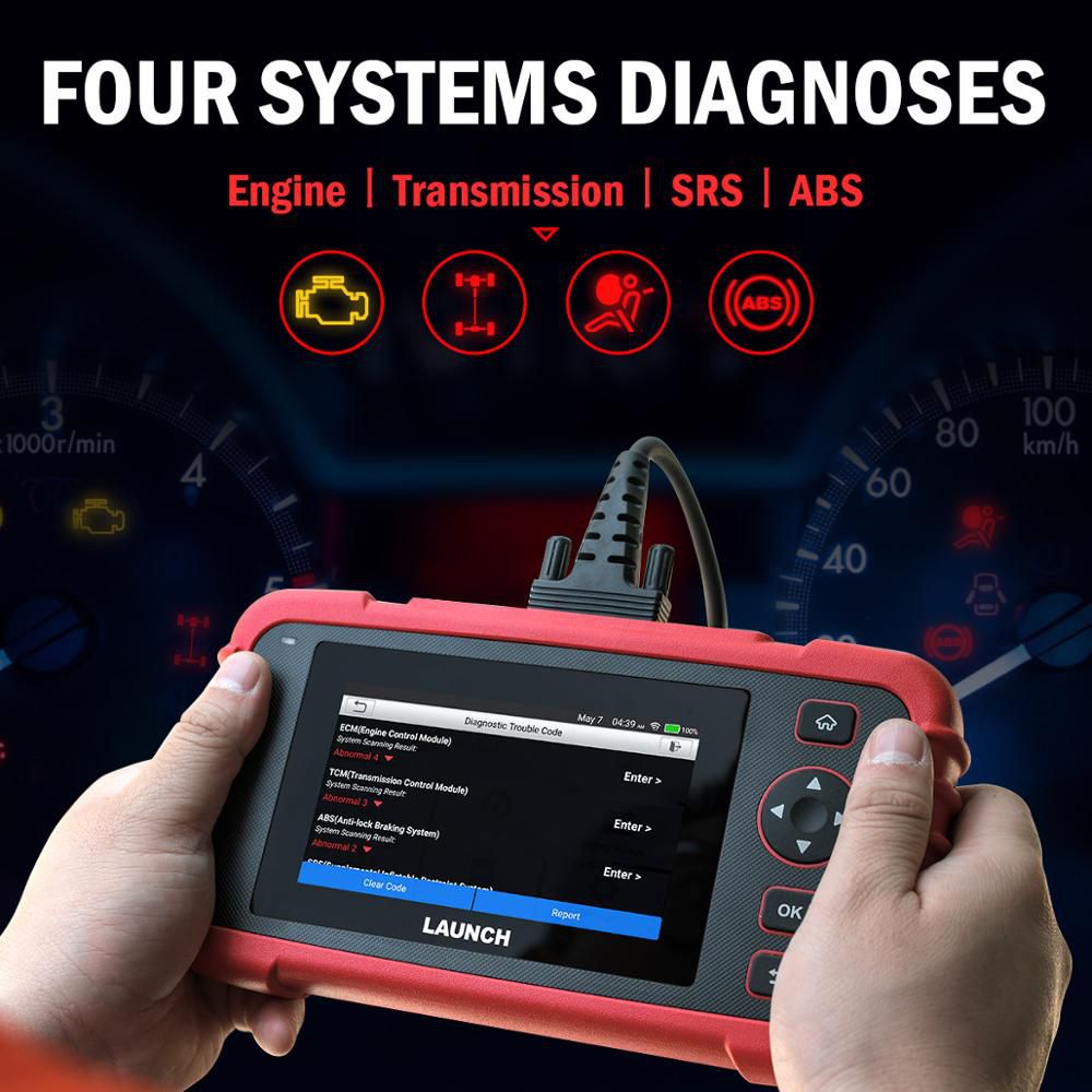 LAUNCH CRP123X OBD2 Code Reader for Engine Transmission ABS SRS Diagnostics with AutoVIN Service Lifetime Free Update Online