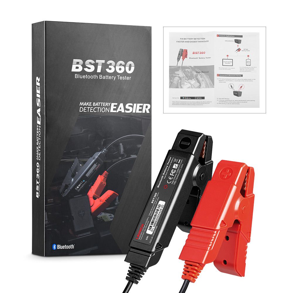 Launch X431 BST360 Bluetooth Battery Tester Used with X-431 PRO GT, X-431 PRO V4.0, X-431 PRO3 V4.0, X-431 PRO5, X-431 PAD V/PAD VII