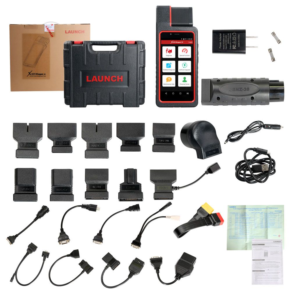 Launch X431 Diagun IV Powerful Diagnostic Tool with Full Connectors Free Update Online for 2 Years