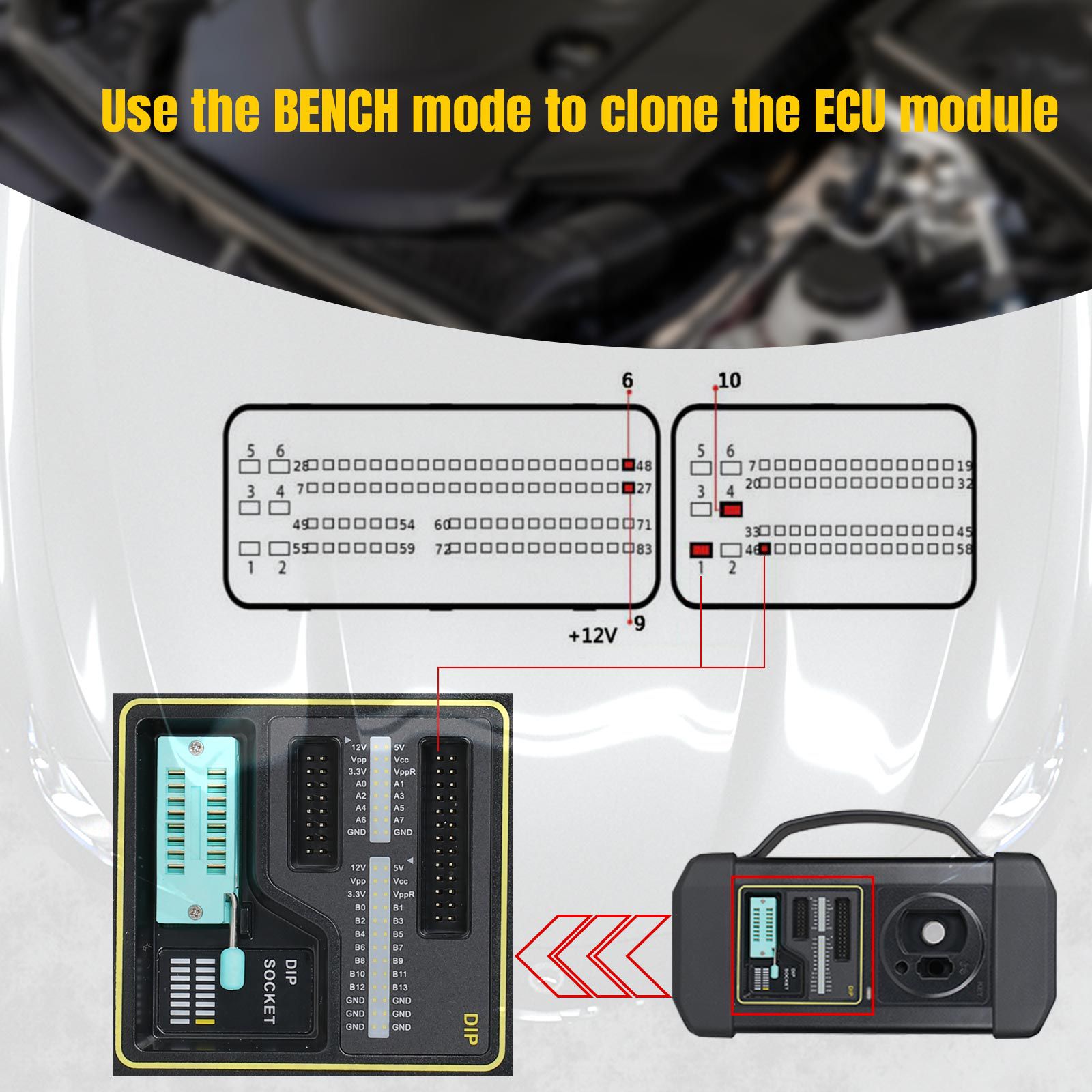 Launch GIII X-Prog 3 Advanced Immobilizer & Key Programmer Plus MCU3 Adapter Work on Mercedes Benz All Keys Lost and ECU TCU Reading