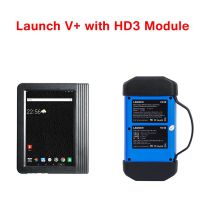 X431 PRO3 Launch X431 V+ 10.1inch Tablet Global Version with X431 Heavy Duty Module Work on both 12V & 24V Cars and Trucks