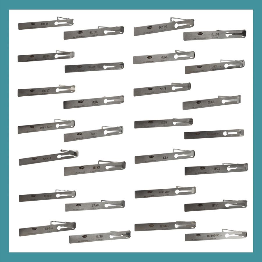 LISHI Series Lock Pick Set 28 in 1 for Different Car