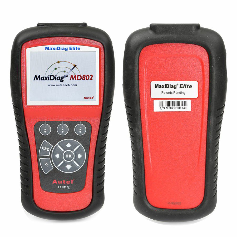 MaxiDiag Elite MD802 For 4 System With Datastream Model Engine,Transmission,ABS and Airbag Code Scanner