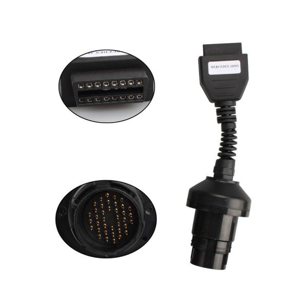 High Quality MB 38Pin to OBD2 Adaptor for BENZ with Golden Color PIN Needles